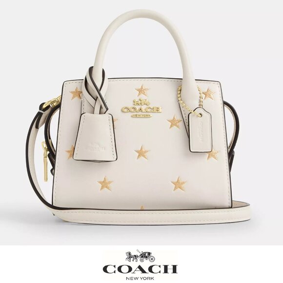 🌟 Coach Andrea Mini Carryall Bag With Star Print - Picture 1 of 9